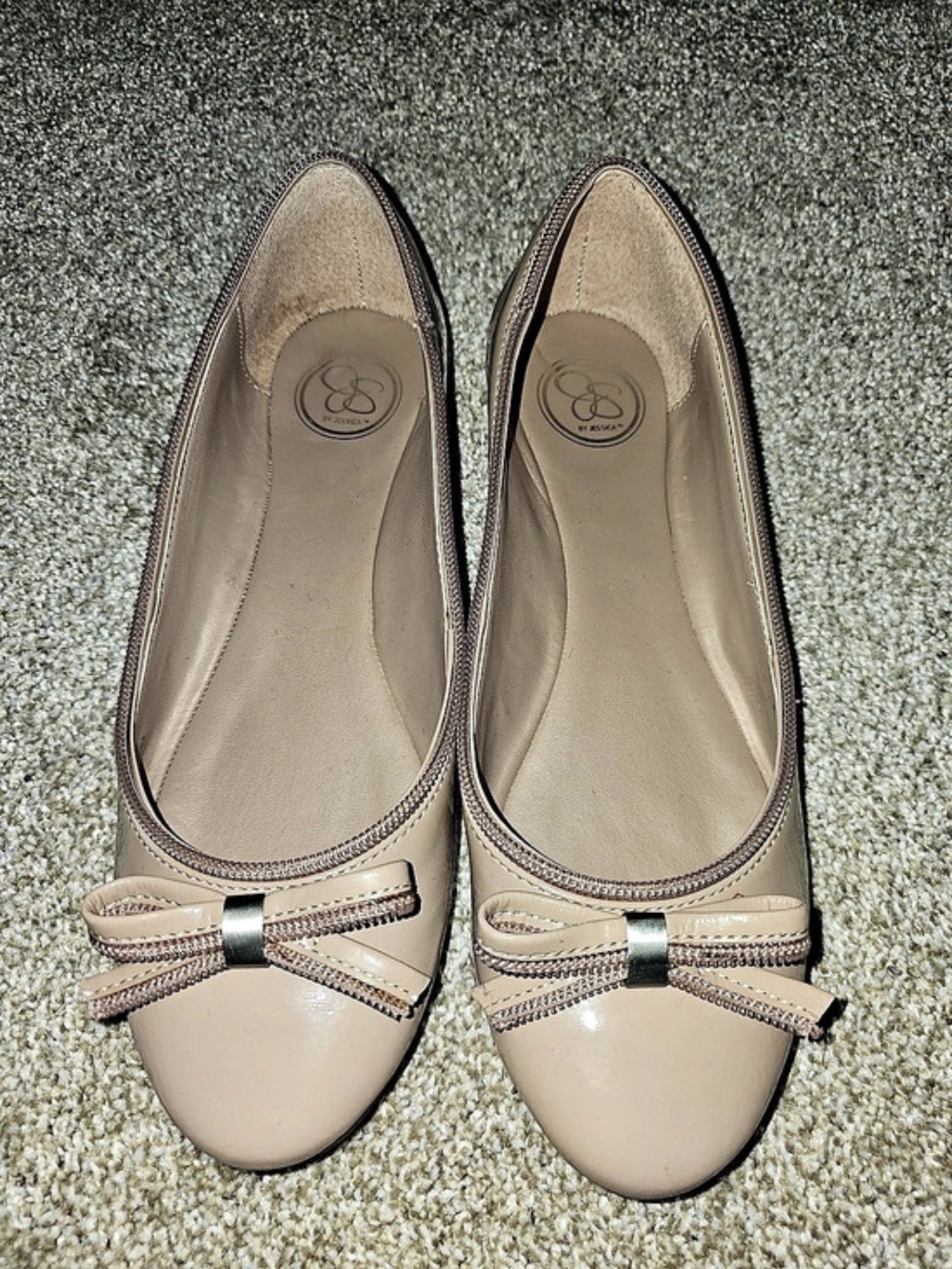 Jessica Simpson Zipper Edge Ballet Flats in Pink